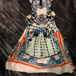 Bailey Blue multi patterned Dress